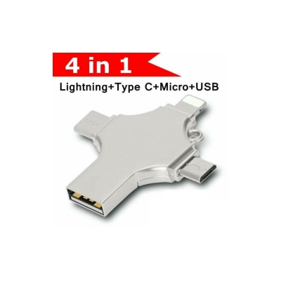 Picture of 256GB OTG Flash Drive 4 Option Pen Drive Metal Body USB 3.0