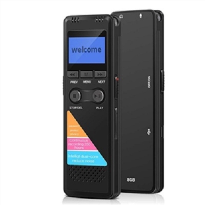 Picture of Password Protected Digital Voice Recorder with Built-in Loudspeaker 8GB