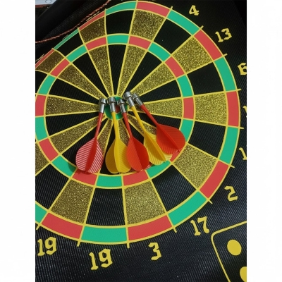 Picture of Magnetic Double sided Dart Board 15 inch With 6 Pcs Pins