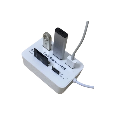 Picture of 7 In 1 Card Reader With 3 USB Hub