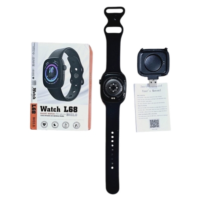 Picture of L68 Smart Watch HD Color 2.0 inch Display Bluetooth Call Game Black