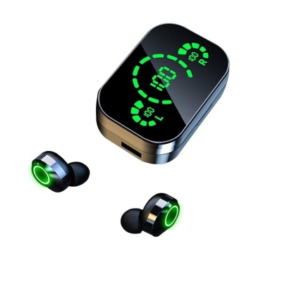 Picture of Wireless Bluetooth 5.3 Headphones Digital Display with Charing Case