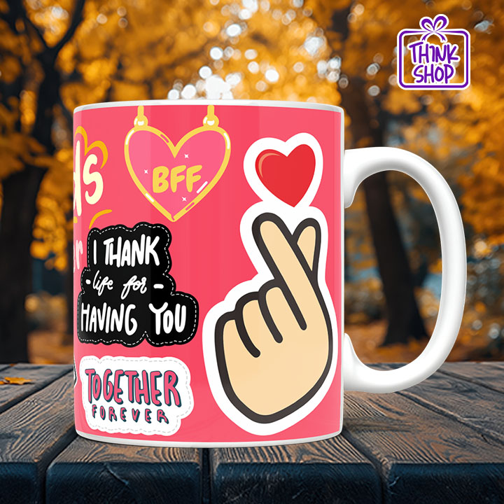 Picture of Friends Forever Cramic Mug, Together Forever Gift, Gift for Friends