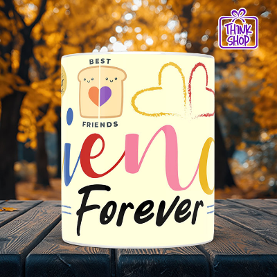 Picture of Friends Forever Cramic Mug, Do Your Best and Forever Gift, Gift for Friends