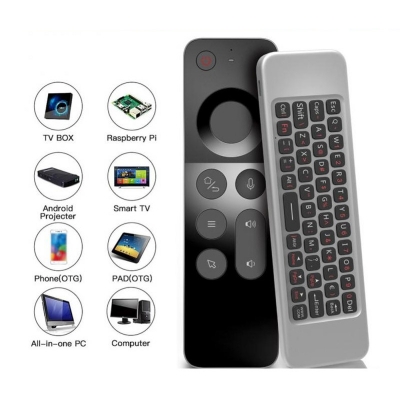 Picture of W3 Air Mouse Voice Control With Keyboard Rechargeable