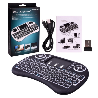 Picture of Mini Wireless Keyboard With Touch Mouse Pad LED Back Light