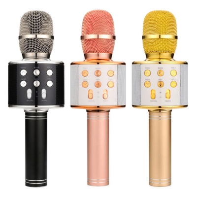 Picture of WS858 Bluetooth Karaoke Microphone With Voice Change Option Battery 1800mAh