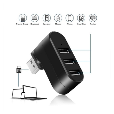 Picture of USB HUB 3 Ports 180 Degree Rotted