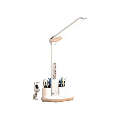 Picture of Foldable Clock Desk Lamp Touch Light With Pen Holder