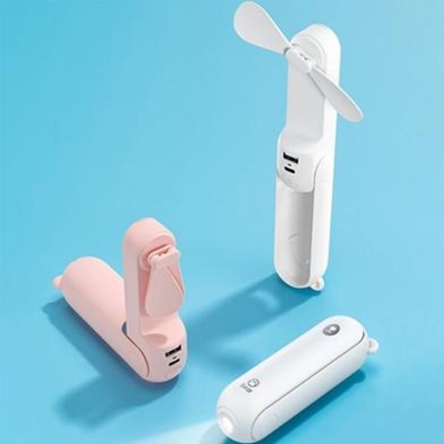 Picture of Mini JISULIFE F8X Mini Charging Fan With Torch Light Power Bank 4800mah