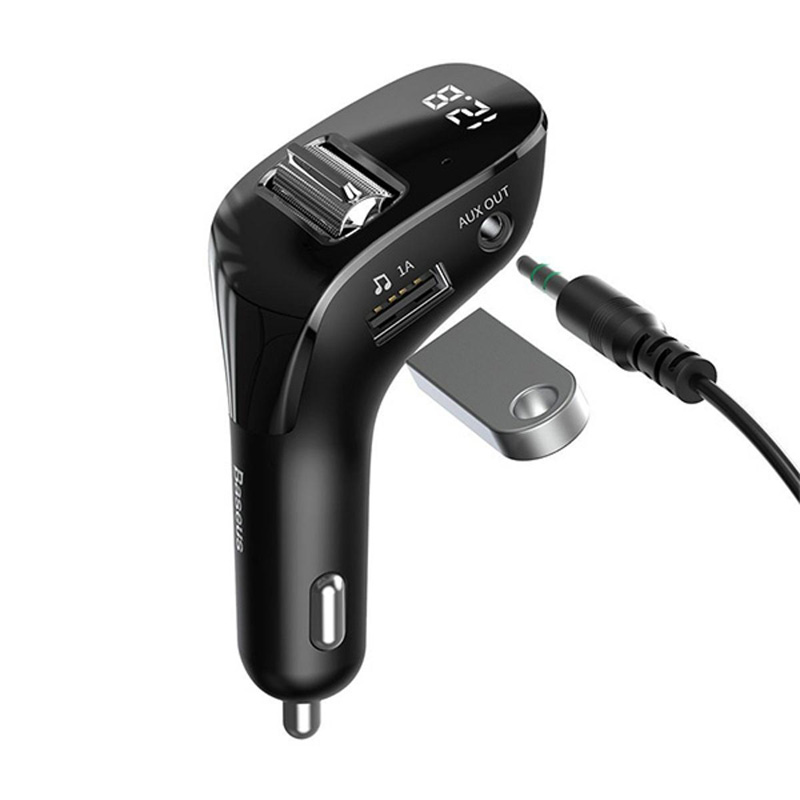 Picture of Baseus Streamer F40 AUX Wireless MP3 Dual USB 3A Car Charger Bluetooth 5.0