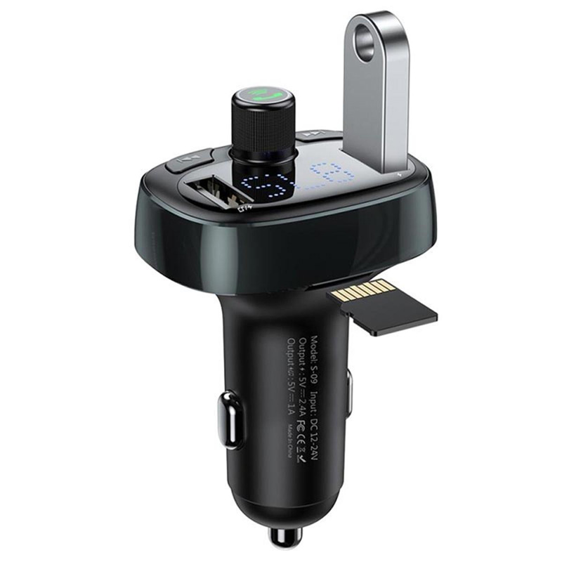 Picture of BASEUS S-09 T Typed 3.4A Dual USB Ports Bluetooth MP3 Car Charger