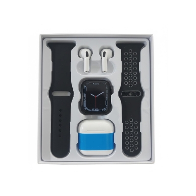 Picture of T55 Pro Max Smartwatch Free Bluetooth Dual Belt Calling Option 45MM