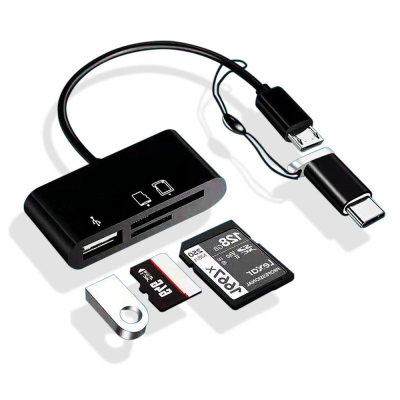 Picture of 3 In 1 Mobile OTG Card Reader For Micro USB Port And Type-C input
