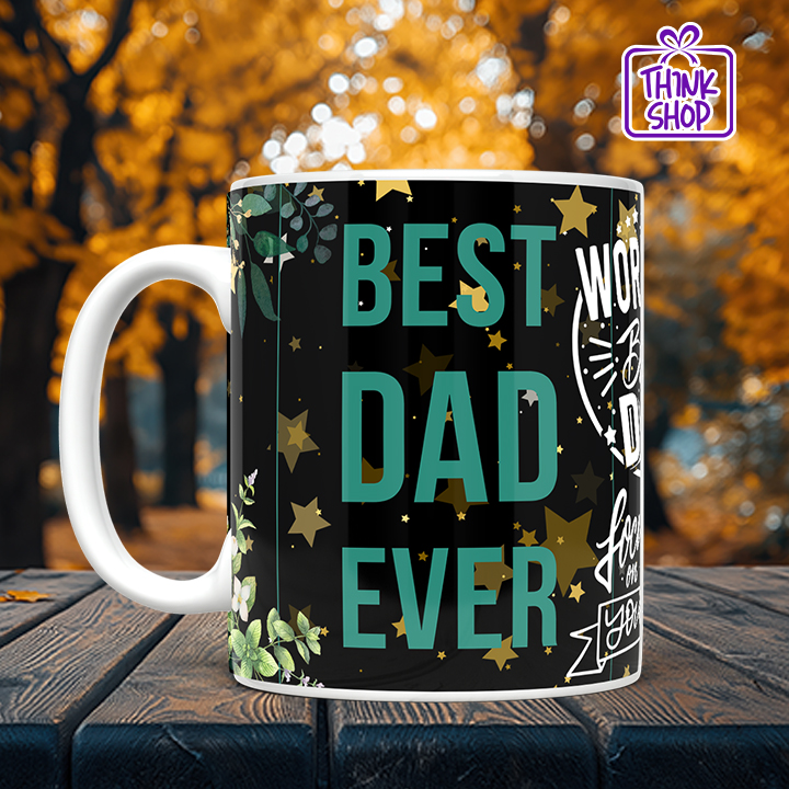 Picture of World's Best Dad Ever Coffee Mug, Unique Father's Day Present, Dad Gift