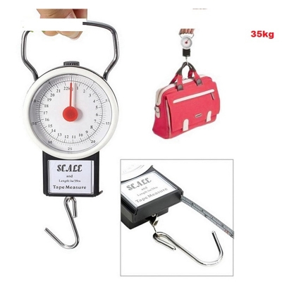 Picture of Luggage Scale 35kg Analog Measures tape