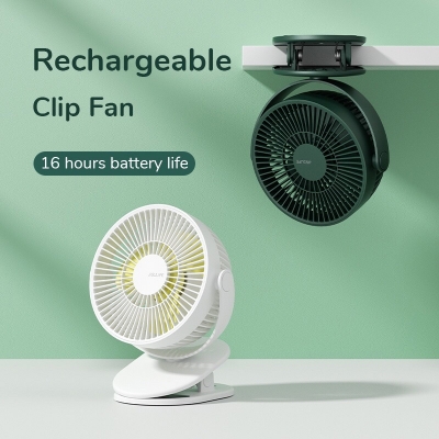 Picture of Rechargeable Jisulife FA18S Clip On Fan 4000mAh Battery