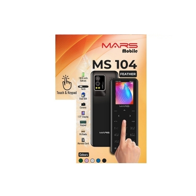 Picture of MARS MS104 Dual Sim Touch Button Phone Black