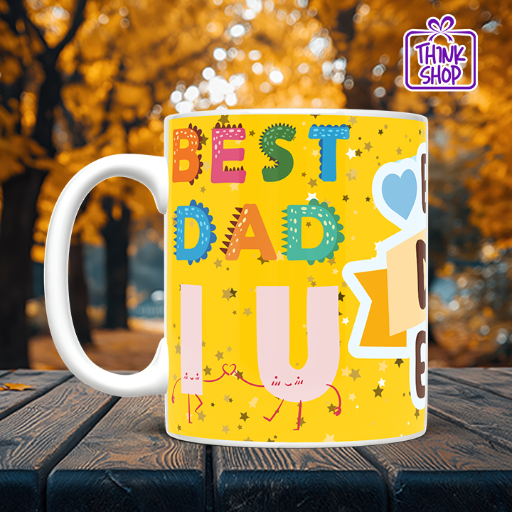 Picture of Best Dad Ever Colorful Mug, Best Dad Birthday Coffee Mug, Best Dad Gift