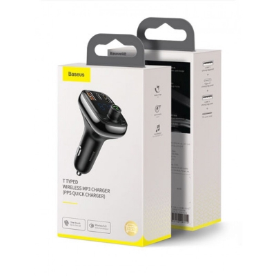 Picture of Baseus S13 PPS Quick Charger T-Typed Car Charger Wireless Bluetooth MP3 Charger