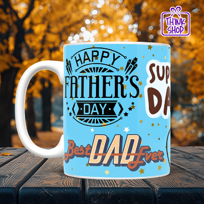 Picture of Super Dad My Father Is My Hero Coffee Mug, Number 1 Super Dad, Best Dad Gift