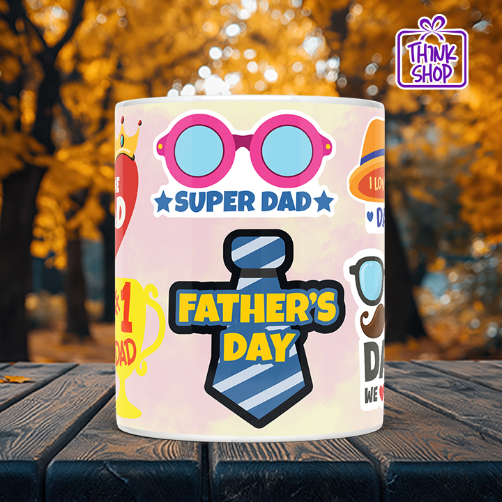 Picture of Best Dad Ever Checklist Coffee Mug, Dad You're The King Mug, We Love You Dad Gift