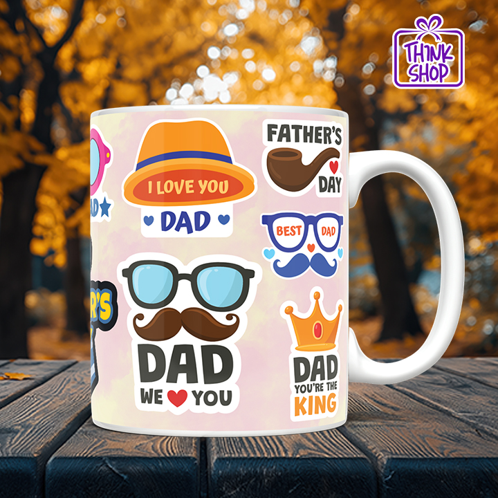 Picture of Best Dad Ever Checklist Coffee Mug, Dad You're The King Mug, We Love You Dad Gift