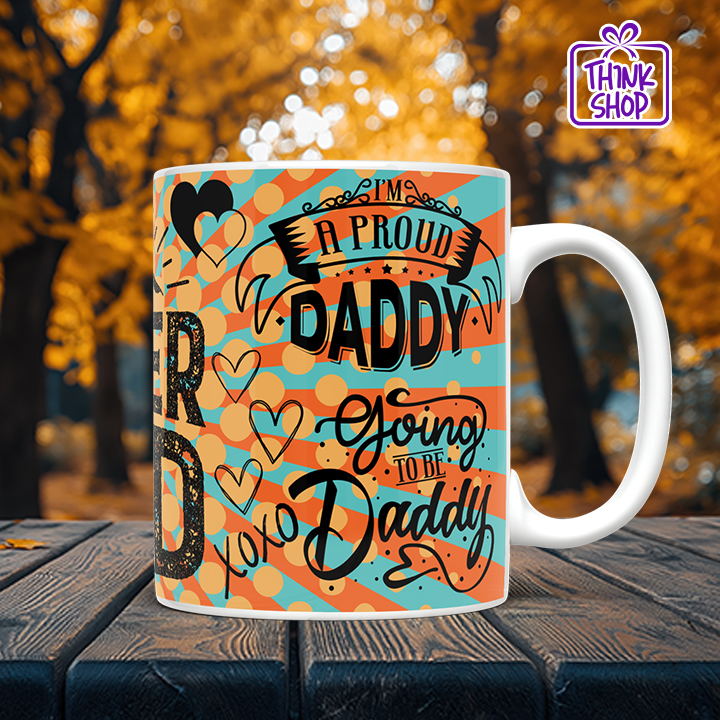 Picture of Retro Super Dad Coffee Mug, Best Dad Ever Ceramic Cup Gift, Father's Day Gift