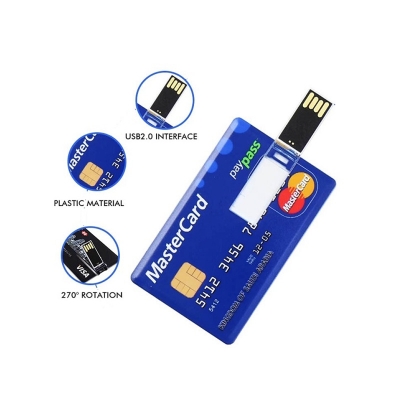 Picture of 64GB Slim Credit Card USB Flash Drive Pendrive