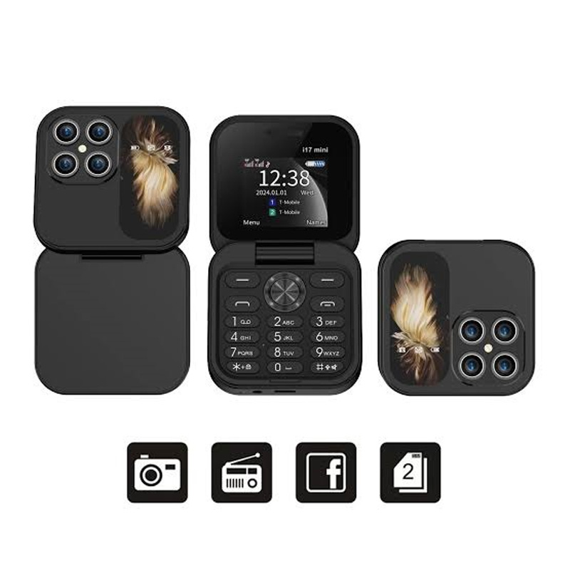 Picture of i17 Mini Flip Phone 2 SIM FM Radio