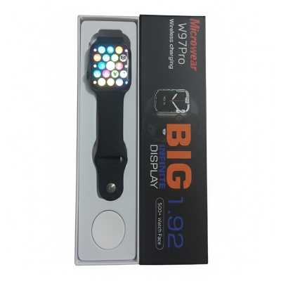 Picture of Microwear W97 Pro Smartwatch 1.92 Full Display Watch 45MM Wireless Charger Calling Option - Series 7