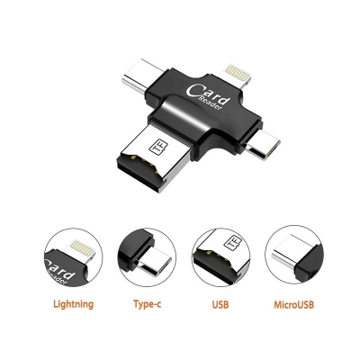 Picture of 4 in 1 OTG Card Reader For All Mobile And Pc