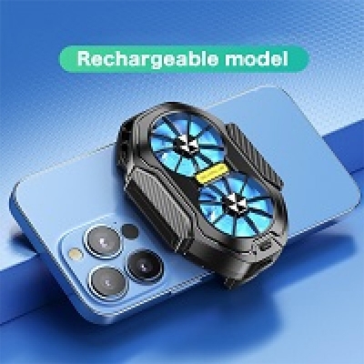 Picture of FS01 Dual Fan Dual Battery Rechargeable Mobile Phone Cooler Fan