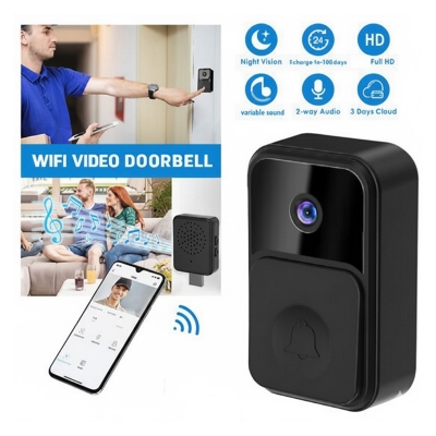 Picture of Video Doorbell Camera WiFi Two Way Voice Option Rechargeable