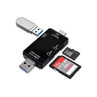 Picture of 6 in 1 OTG Mobile Card Reader Support Micro USB