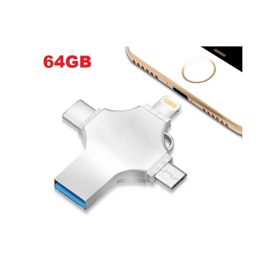 Picture of 64GB 4 in 1 Multi-function OTG Usb Flash Drive Pendrive