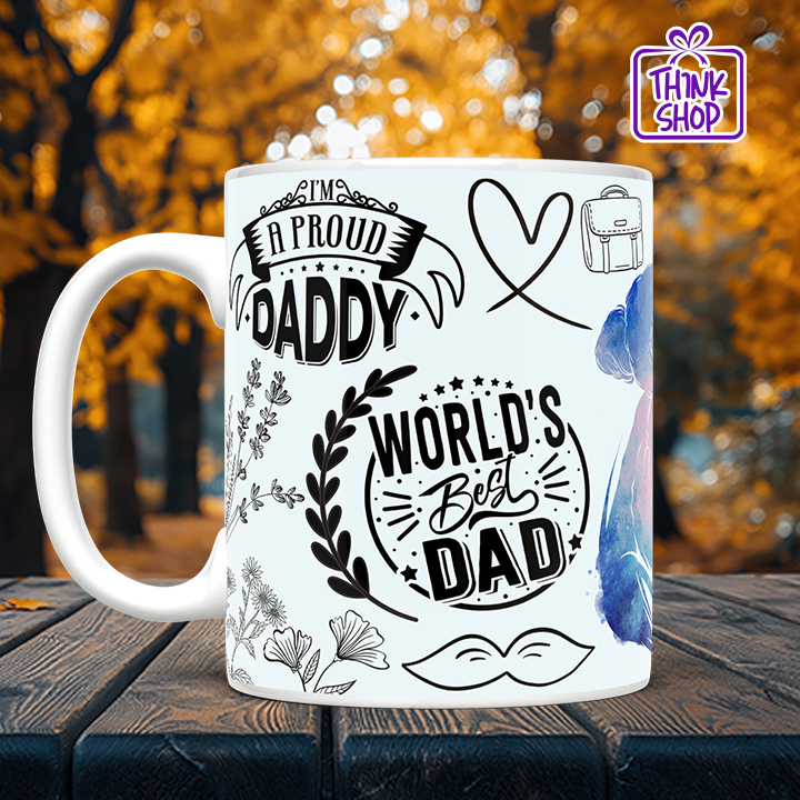 Picture of World's Greatest Dad Mug, Father and Daughter, Perfect Father's Day Gift