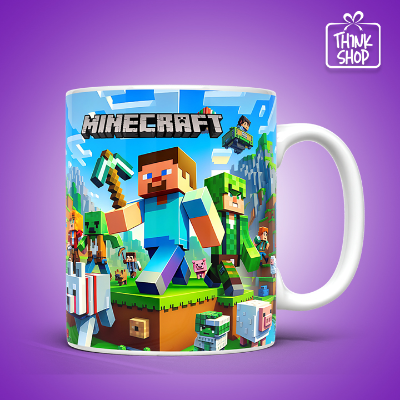 Picture of Minecraft Lovers Gift, Ceramic Mug, Gift for Kids, Minecraft Mug
