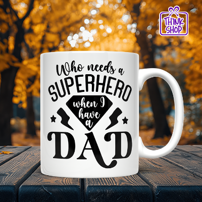 Picture of Super Hero Dad, Gift for Father, Dad Gift, Dad Mug Gifts