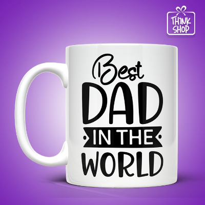 Picture of Best Dad in The World Best Gift For Dad, Father Day Gift, Ceramic Coffee Mug