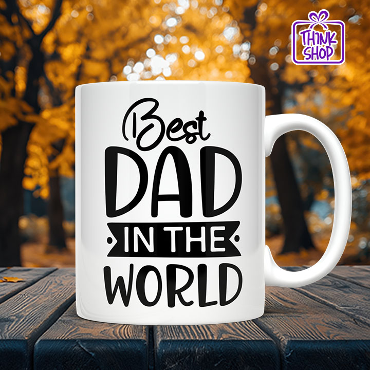 Picture of Best Dad in The World Best Gift For Dad, Father Day Gift, Ceramic Coffee Mug