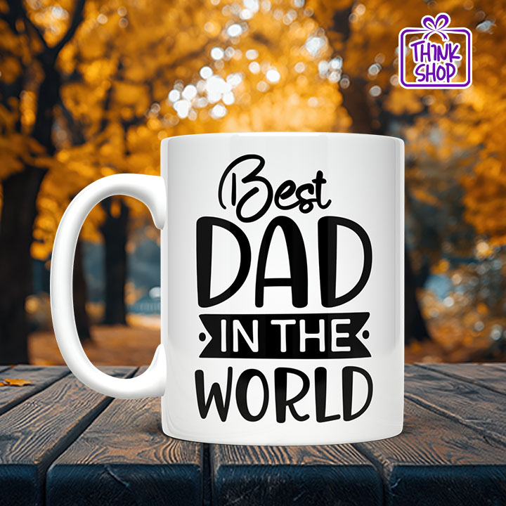 Picture of Best Dad in The World Best Gift For Dad, Father Day Gift, Ceramic Coffee Mug
