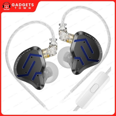 Picture of KZ | ZSN Pro 2 | Hybrid 1BA+1DD Wired In-Ear Monitor (IEM) with Mic | 10mm Dynamic + 30095 BA | Detachable 0.75mm 2-Pin, 3.5mm | Silver-Plated Cable | 26Ω, 108dB, 20–40kHz | Zinc-Alloy Faceplate & Resin Shell.