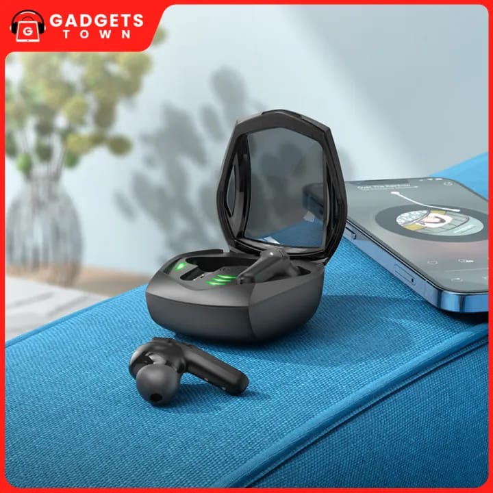 Picture of Hoco EW28 Magic TWS Earbuds | Bluetooth 5.3‑Low Latency 60 ms | Gaming LED Lights | 7 hr Playtime + 200 hr Standby | Hifi Stereo Mic | Wireless Earbuds BD