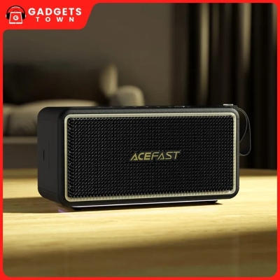 Picture of ACEFAST | K3 Ultra | 120W Peak Bluetooth 5.4 Portable Speaker | 3 Drivers (1×66W + 2×27W) + 2 Passive Radiators | IPX6 | 4500mAh ≈19H | TWS Stereo | DSP & RGB Lights | USB/TF/AUX | USB-C Charging | Outdoor Party Speaker