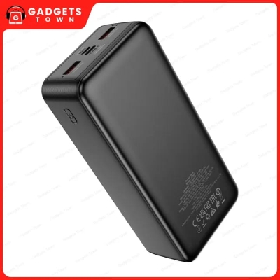 Picture of HOCO | J136B Sirui 30000mAh Power Bank | 22.5W Fast Charge + PD 20W | 3 Outputs (USB-A×2 22.5W, Type-C 20W) | Dual Input (Type-C/Micro 18W) | LED Digital Display |