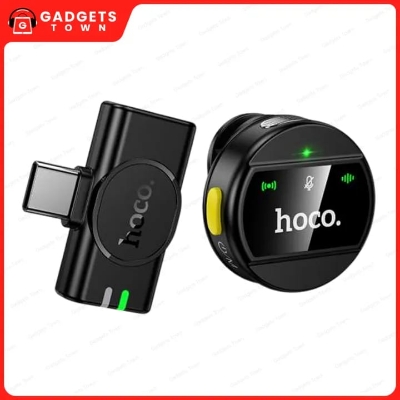 Picture of HOCO | L21 “Charm” Wireless Lavalier Microphone | Type-C or Lightning Receiver | Omnidirectional Electret, ENC Noise Reduction | Clip-On, Plug & Play | For Android & iPhone