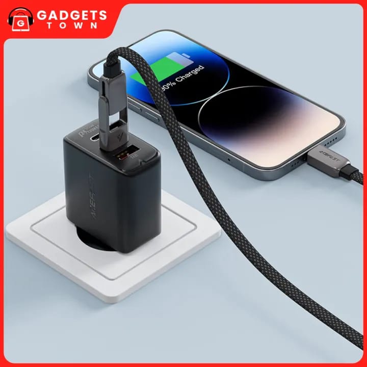 Picture of ACEFAST | C13-04 60W 2-in-1 USB-A/USB-C to USB-C Charging & Data Cable | USB 2.0 480 Mbps |