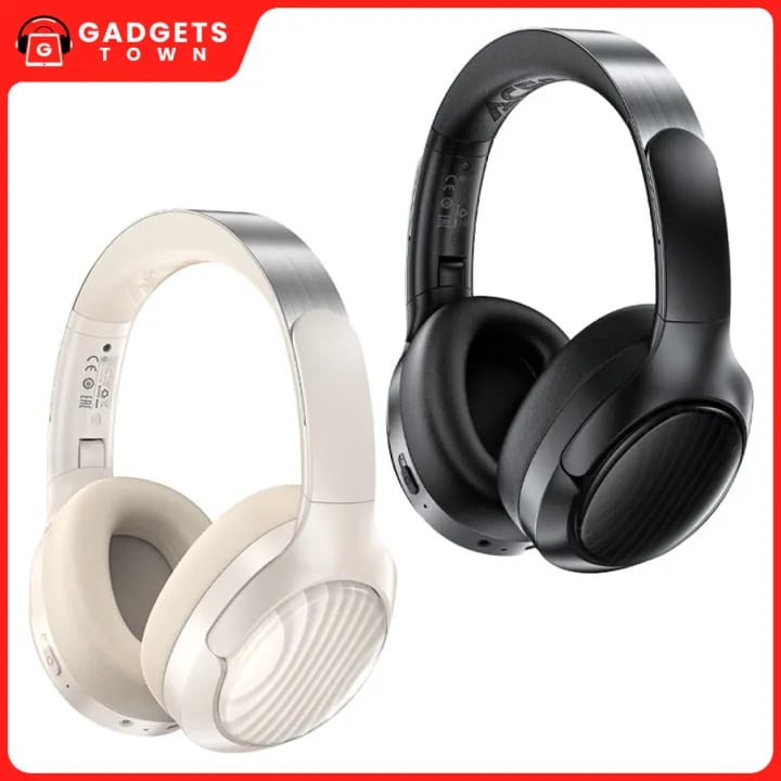 Picture of ACEFAST | H5 ANC Over-Ear Bluetooth Headphones | Bluetooth 5.4, 30dB ANC | 40mm Drivers | 65h Play (45h with ANC), 500mAh | USB-C 5V/1A | SBC/AAC | Foldable Design | For Android, iPhone & PC