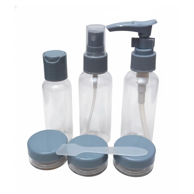 Picture of Plastic Pressing Spray Bottle Makeup Tools Kit Travel Cosmetics Bottle Set